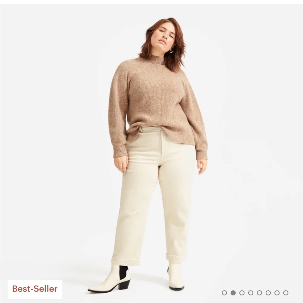 Everlane The Straight Leg Crop Pant Sandstone 4